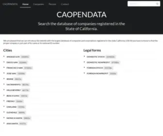 Caopendata.com(Caopendata) Screenshot