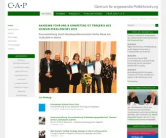 Cap-Lmu.de(Centrum für angewandte Politikforschung) Screenshot