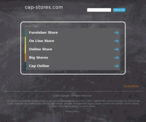 Cap-Stores.com(Cap Stores) Screenshot