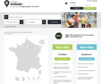 Cap-Territorial.fr(Redirection vers le Site Emploi) Screenshot