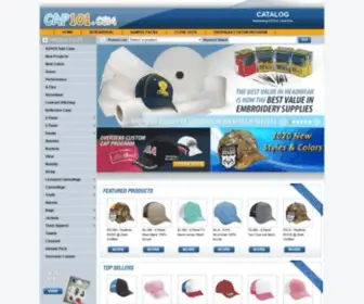 Cap101.com(For the finest in quality headwear) Screenshot