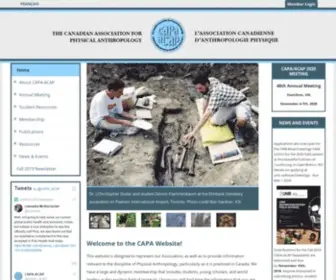 Capa-Acap.net(The Canadian Association for Physical Anthropology) Screenshot