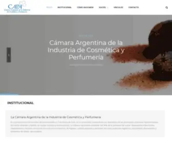 Capa.org.ar(Cámara Argentina de la Industria de Productos de Higiene Personal) Screenshot