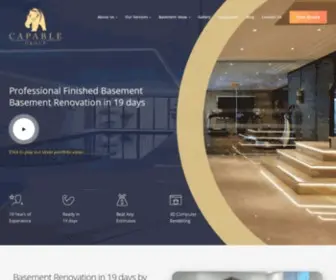 Capablegroupinc.ca(Basement Renovations In Toronto) Screenshot