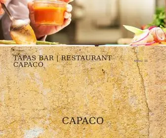 Capaco.nl(Spaans Restaurant / Tapas bar in Oud) Screenshot