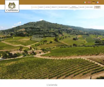 Capannamontalcino.com(Azienda Agricola Capanna) Screenshot