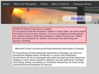 Capaoga.com(Counseling Associates of Georgia) Screenshot