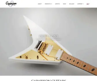 Caparisonguitars.com(Every Caparison guitar) Screenshot