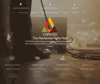 Capasso.co.za(Composers Authors and Publishers Association (Johannesburg)) Screenshot