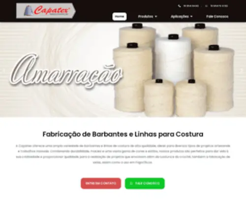 Capatex.com.br(Fábrica de Linhas de Costura e Barbantes) Screenshot