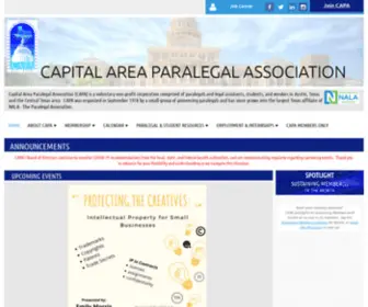 Capatx.org(Capital Area Paralegal Association) Screenshot