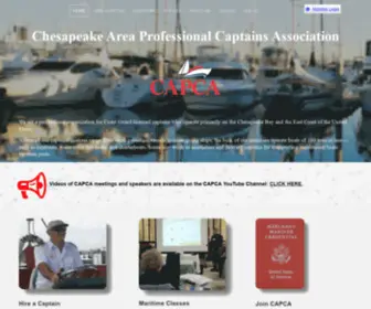 Capca.net(Chesapeake Area Professional Captains Association) Screenshot