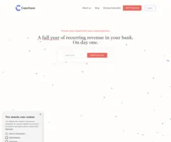 Capchase.com(SaaS Funding) Screenshot