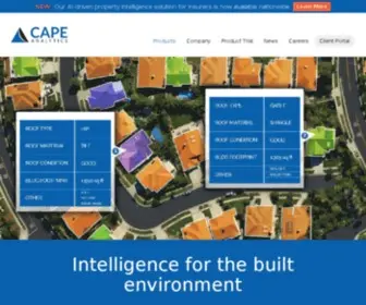 Capeanalytics.com(CAPE Analytics) Screenshot