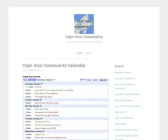Capeanncommunity.com(Cape Ann Community) Screenshot