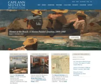 Capeannhistoricalmuseum.org(Cape Ann Museum) Screenshot