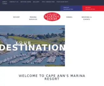 Capeannmarina.com(Cape Ann's Marina Resort) Screenshot