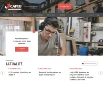 Capeb.fr(Accueil) Screenshot