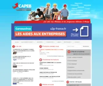 Capeb09.fr(Le site CAPEB 09) Screenshot