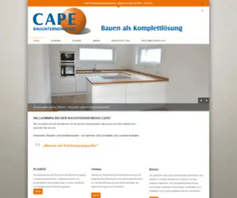 Capebau.de(CAPE Köln) Screenshot