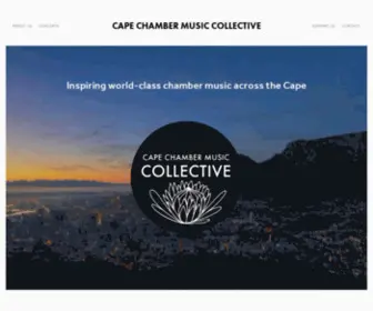 Capechambercollective.com(Cape Chamber Music Collective) Screenshot