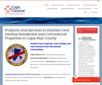 Capecleanse.com(Disinfecting and Sanitizing Contact Us In Stock Now Free Delivery) Screenshot