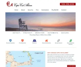 Capecodalarm.com(Cape Cod Alarm) Screenshot