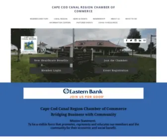 Capecodcanalchamber.org(CAPE COD CANAL REGION CHAMBER OF COMMERCE) Screenshot