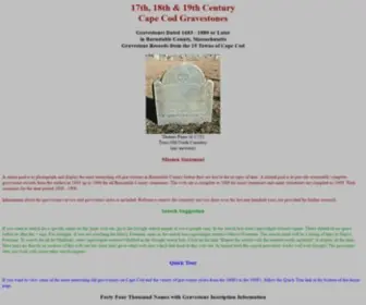 Capecodgravestones.com(Cape Cod (Barnstable County)) Screenshot