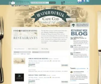 Capecodrestaurantweek.com(Cape Cod Restaurant Week) Screenshot