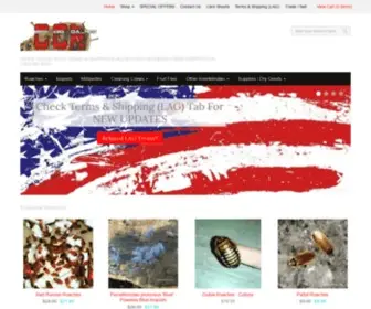 Capecodroaches.com(Roaches for sale) Screenshot
