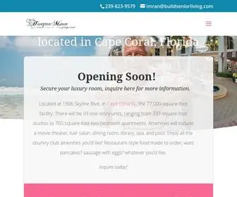 Capecoralassistedliving.com(Hampton Manor Premier Assisted Living) Screenshot