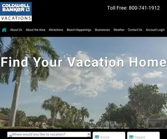 Capecoralvacations.com(Coldwell Banker Vacations rentals and property management) Screenshot