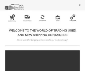 Capecubecontainers.com(Cape Cube Containers) Screenshot