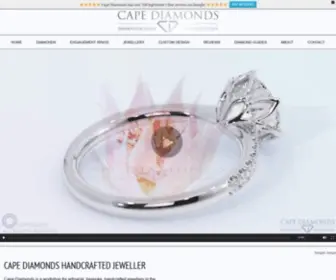 Capediamonds.co.za(Diamond Engagement & Wedding Rings Cape Town) Screenshot