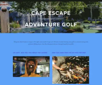 Capeescapeadventures.com(Cape escape adventure golf) Screenshot