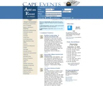 Capeevents.com(Cape Cod Events) Screenshot
