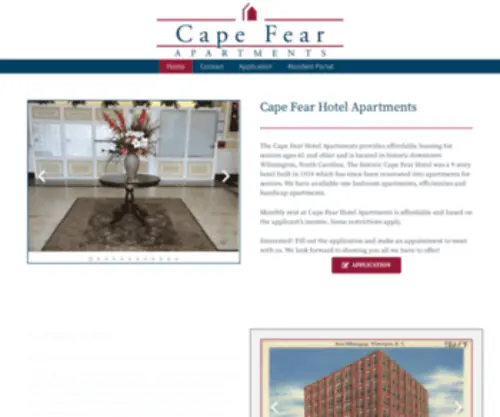 Capefearapartments.com(Cape Fear Hotel Apartments) Screenshot