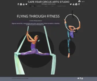 Capefearcircusartsstudio.com(Cape Fear Circus Arts) Screenshot