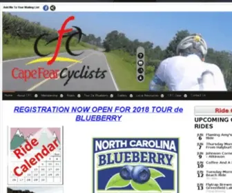 Capefearcyclists.org(Cape Fear Cyclists) Screenshot