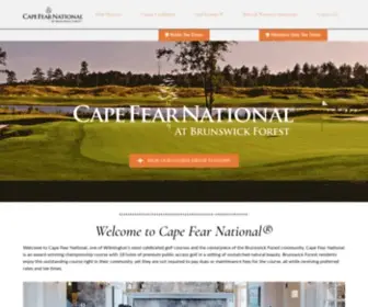 Capefearnational.com(Tee Times) Screenshot