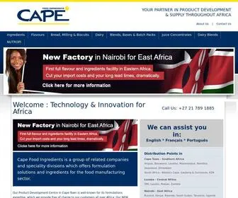 Capefoodingredients.com(Cape Food Ingredients) Screenshot