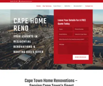 Capehomereno.com(Cape Towns premier Home Renovations Company) Screenshot