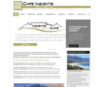 Capeinsights.com(Special interest tours around South Africa) Screenshot