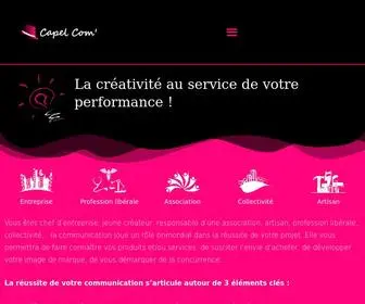 Capel-Com.fr(La créativité au service de votre performance) Screenshot