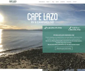 Capelazo.com(Cape Lazo RV Park) Screenshot