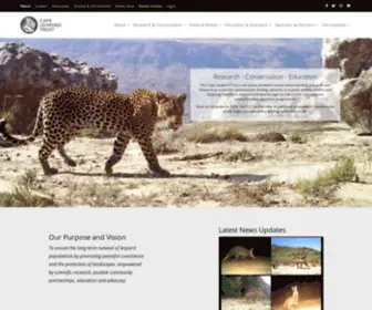 Capeleopard.org.za(The Cape Leopard Trust) Screenshot