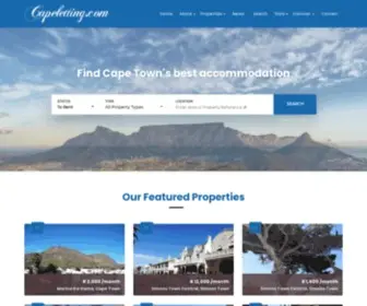 Capeletting.com(Cape Town Rental Accommodation) Screenshot