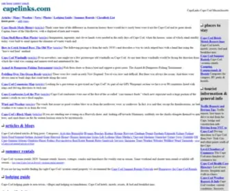 Capelinks.com(Cape Cod History) Screenshot