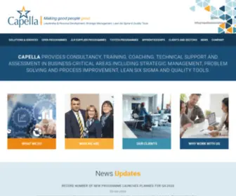 Capellaassociates.com(Lean Six Sigma) Screenshot